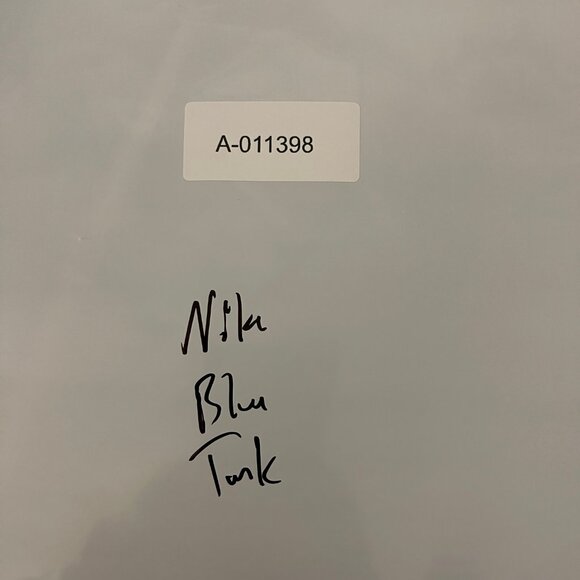 Nike Breathe Men's Training Running Shirt Tank Top Size Large Blue 832825-487 - Picture 9 of 9